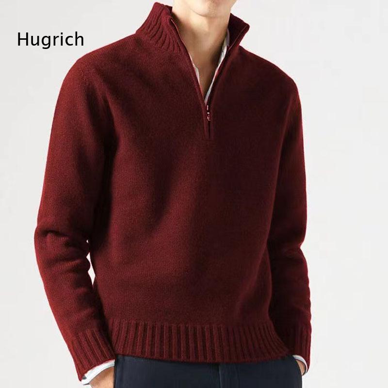 Fashion Men Solid Mock Neck Qu - Mens Fashion Quarter Zip ulasan dan harga