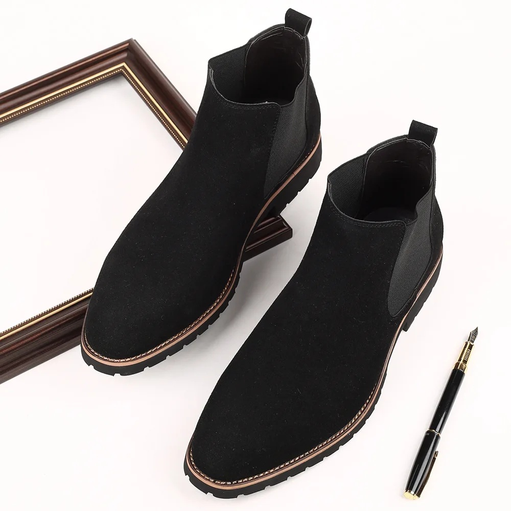 Men Ankle Boots British Style  - Chelsea Boots Men ulasan dan harga