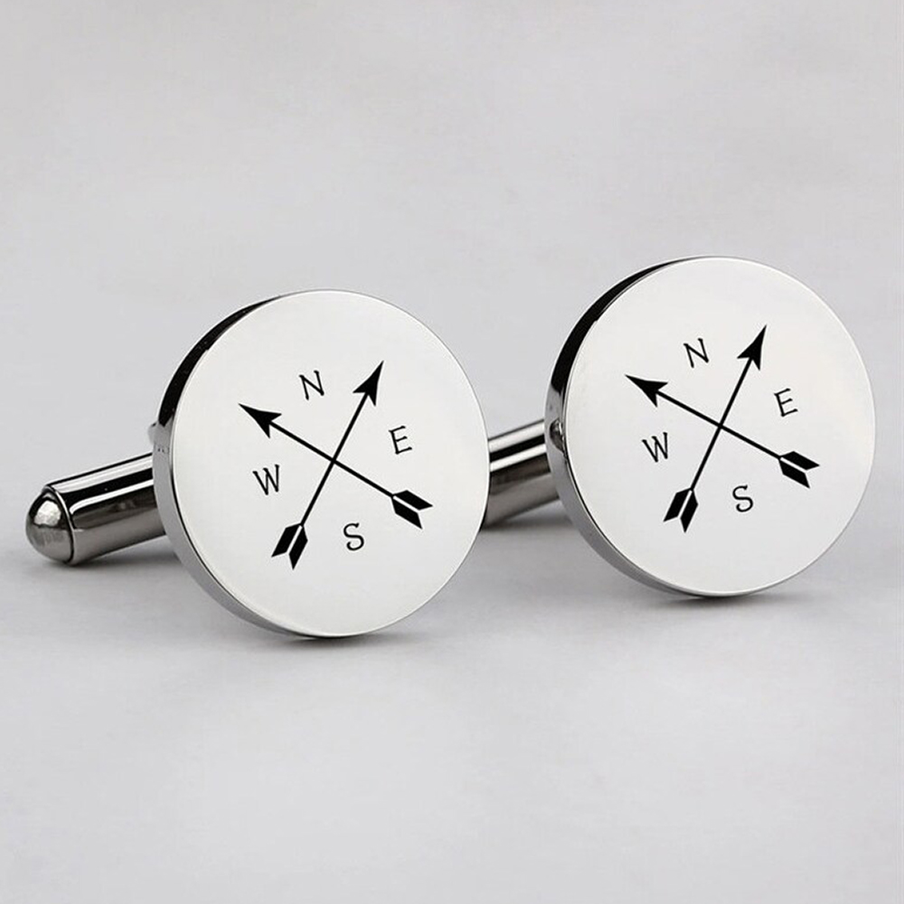 Men Custom Round Engraved Cuff - Mens Fashion Dress Shirts ulasan dan harga
