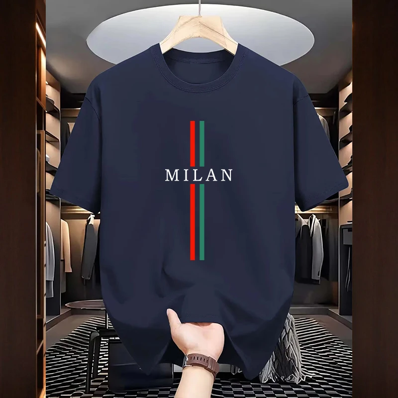 Summer Milan Fashion Men's Cot - Milan Men'S Fashion ulasan dan harga