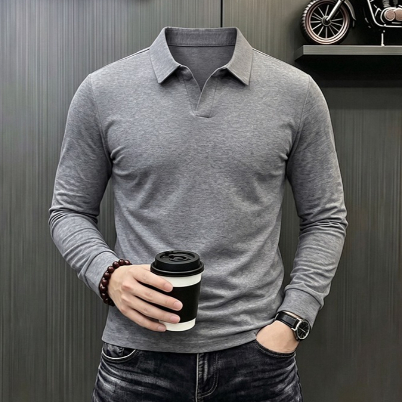 Men's Business Casual Long Sle - Men Fashion Upper ulasan dan harga