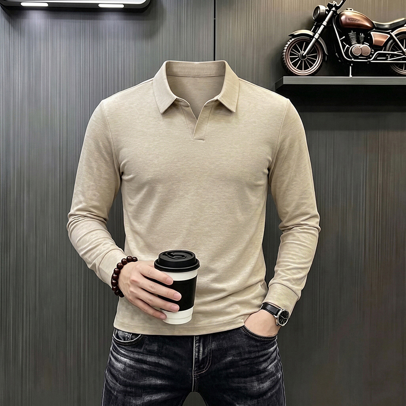 Men's Business Casual Long Sle - Men Fashion Upper ulasan dan harga