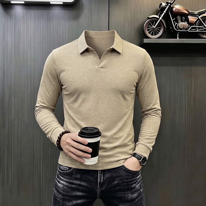 Men's Business Casual Long Sle - Men Fashion Upper ulasan dan harga