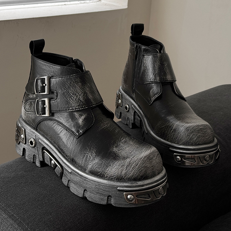 large size men fashion punk go - Men'S Fashion Footwear ulasan dan harga