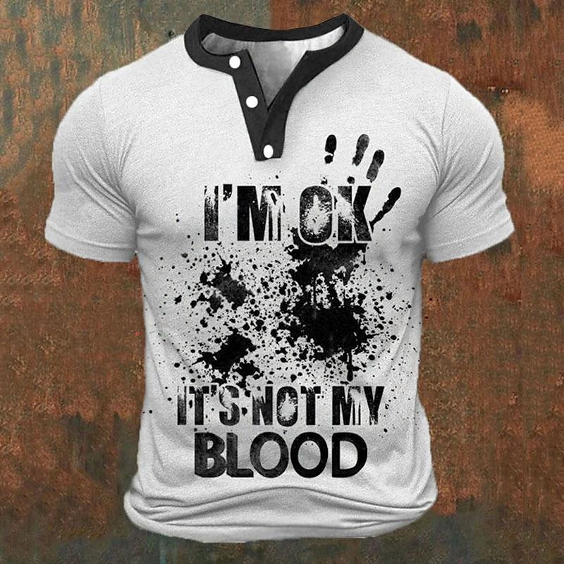 Funny 3D Letter Print Men's He - Men'S Fashion Clothing ulasan dan harga