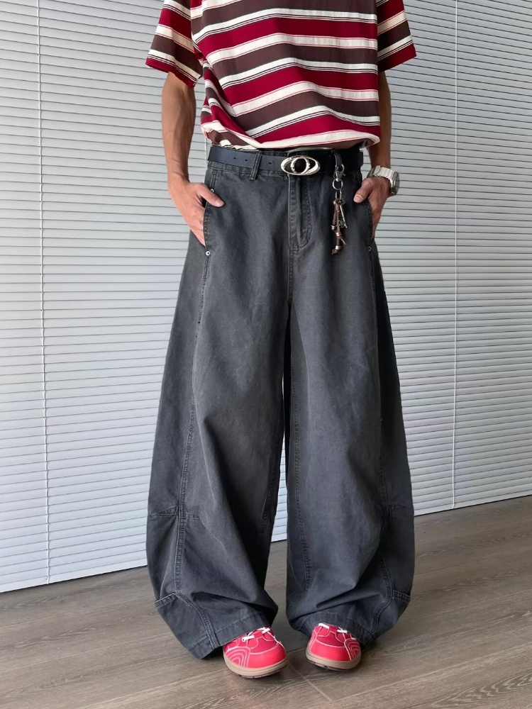 2025 Trashy Y2K 2000S Fashion  - Mens Fashion Dark Grey Pants ulasan dan harga