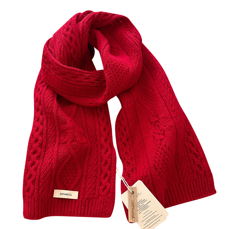 Luxury 100% Wool Scarf Women M - Men Scarf Wool ulasan dan harga