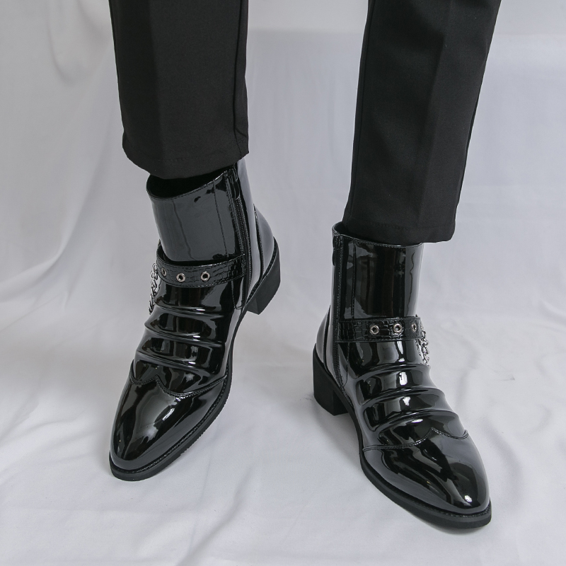 Fashion Side Zipper High Top M - Men Fashion Elegant ulasan dan harga
