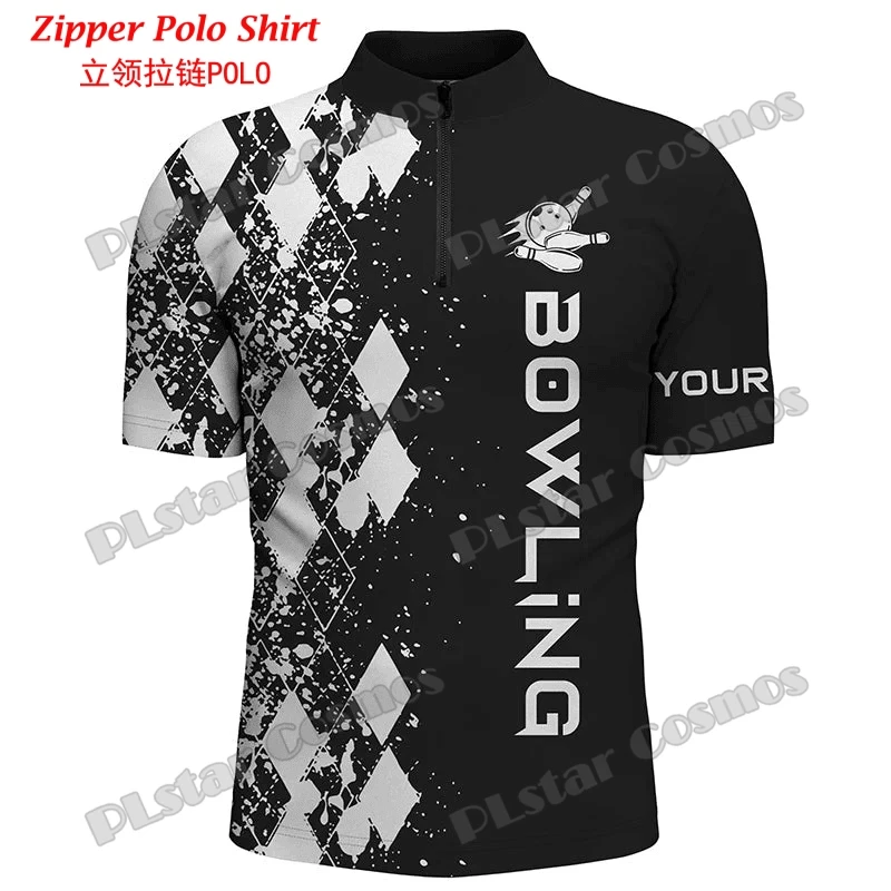Personalized Bowling Team 3D A - Mens Fashion Quarter Zip ulasan dan harga