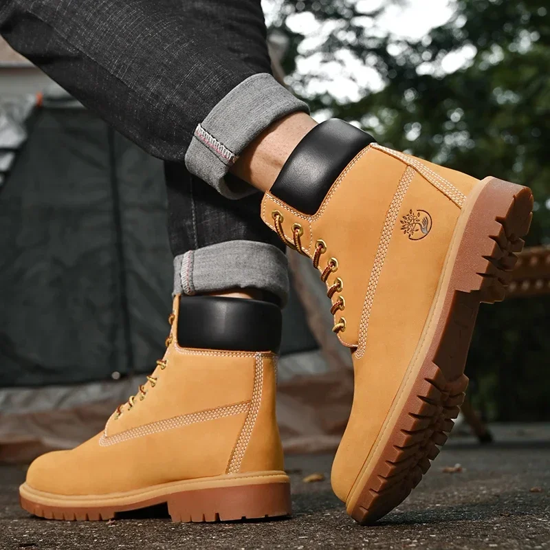 Boots Men High Top Boots High  - Men'S Fashion Footwear ulasan dan harga