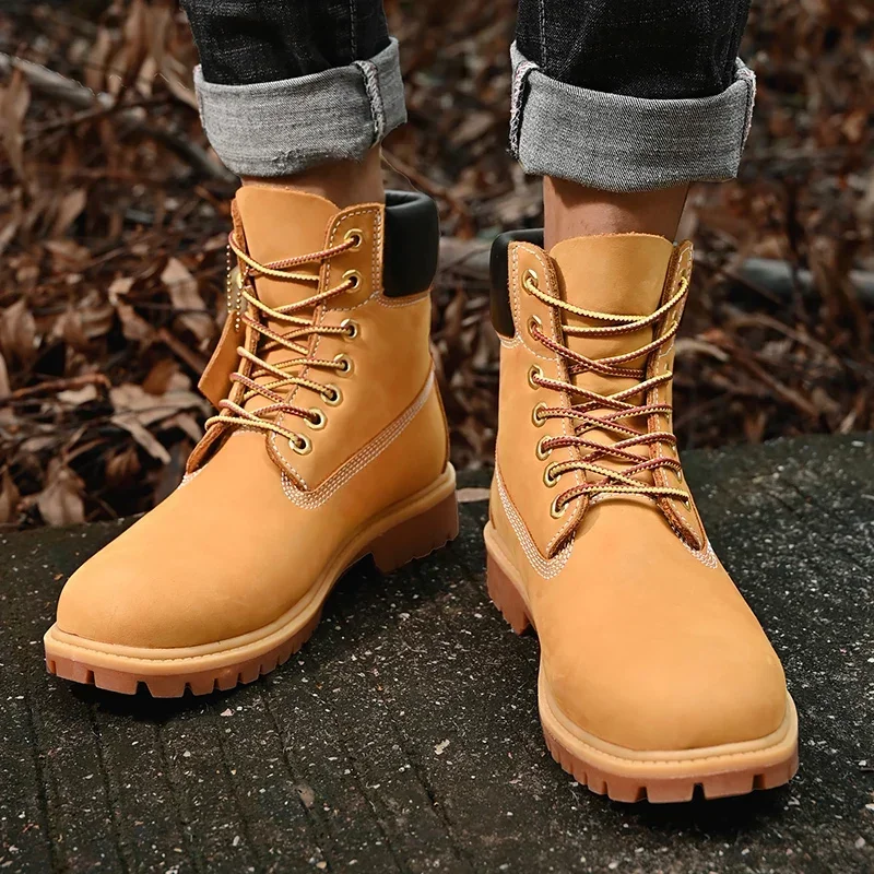 Boots Men High Top Boots High  - Men'S Fashion Footwear ulasan dan harga