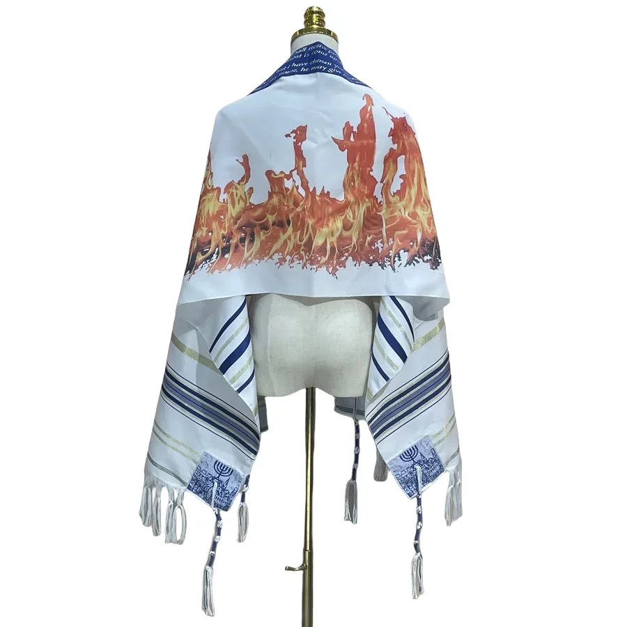 Fire Picture Prayer Shawl  Exq - Men Fashion King ulasan dan harga