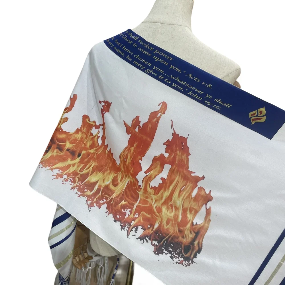 Fire Picture Prayer Shawl  Exq - Men Fashion King ulasan dan harga
