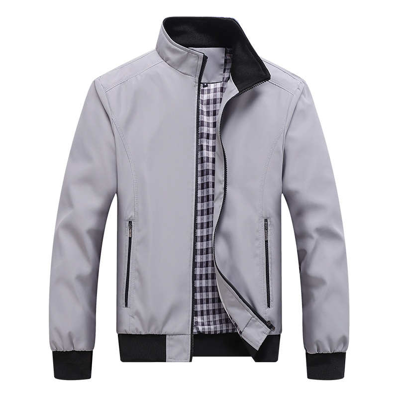 New Spring Autumn Casual Solid - Mens Fashion Bomber Jacket ulasan dan harga